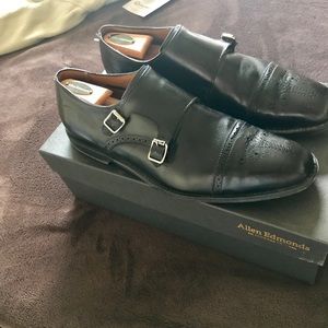 Allen Edmond Monk Strap. St John's size 13. Black